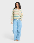 Billabong Lit Light Sweater-Smoke Green