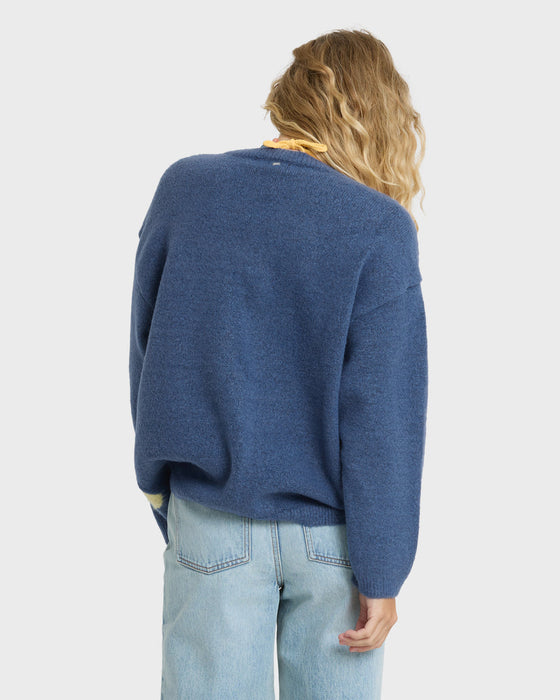 Billabong Dixie Cardigan Sweater-True Navy