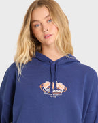 Billabong Find Paradise Palm Hooded Sweatshirt-True Navy