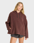 Billabong Time Out Sherpa Hooded Sweatshirt-Espresso