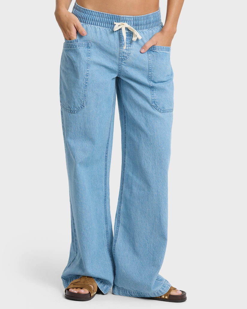 Billabong Zonte EW Saltwashed Pants-Sea Blue