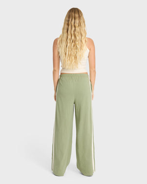 Billabong Wave Stamp Knit Pants-Army Green— Alternate View