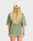 Billabong Wave Stamp Tee-Army Green
