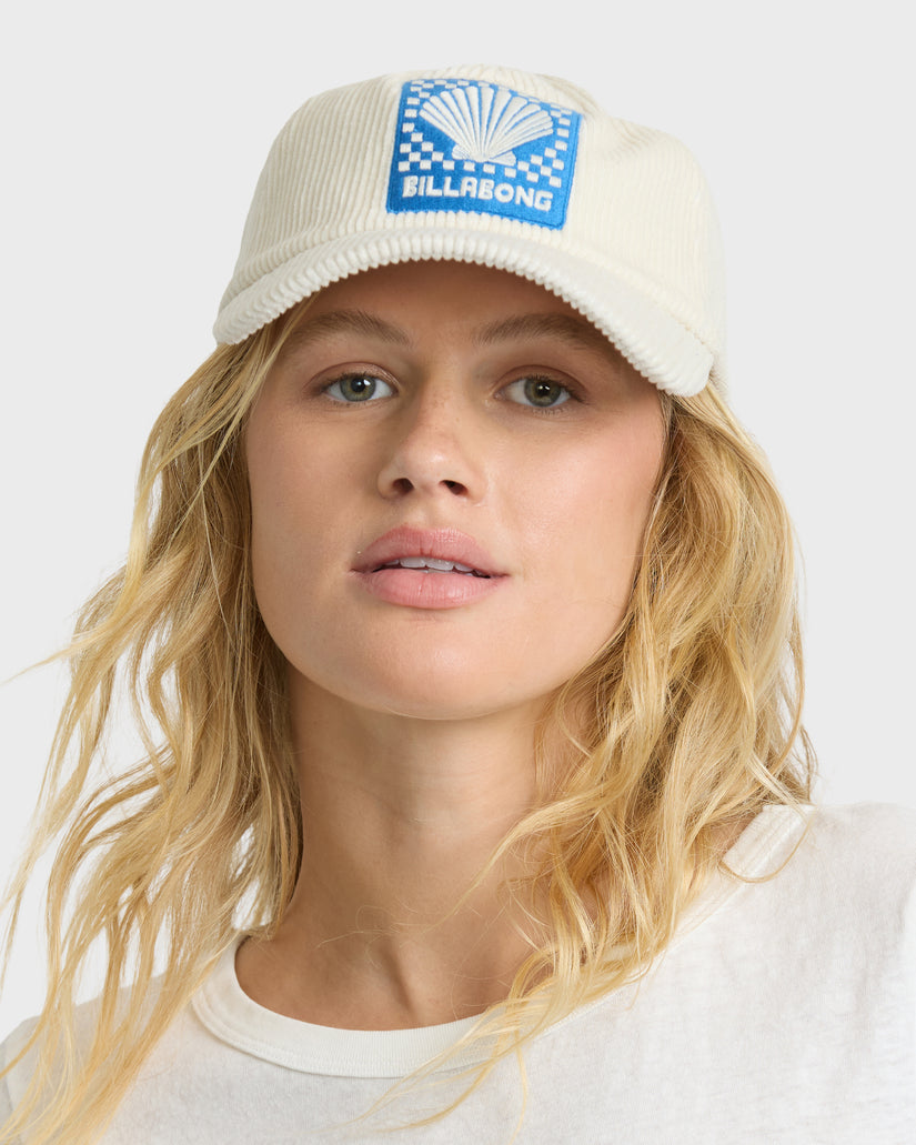 Billabong Dad Cord Hat-White Cap