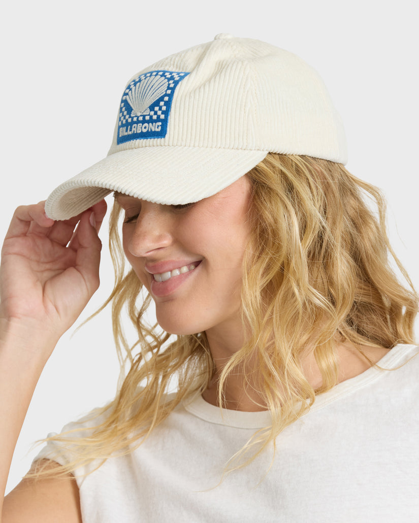 Billabong Dad Cord Hat-White Cap