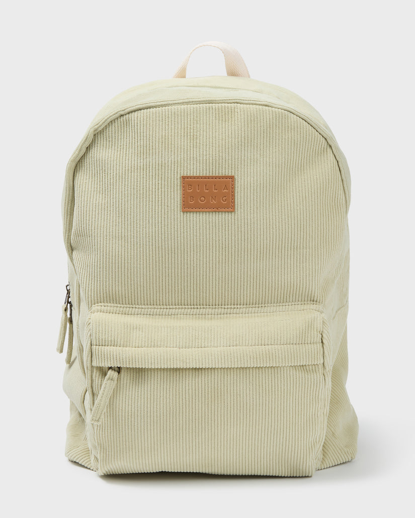 Billabong Schools Out Cord Backpack-Smoke Green