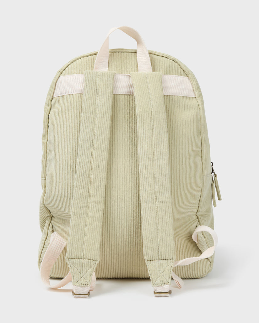 Billabong Schools Out Cord Backpack-Smoke Green