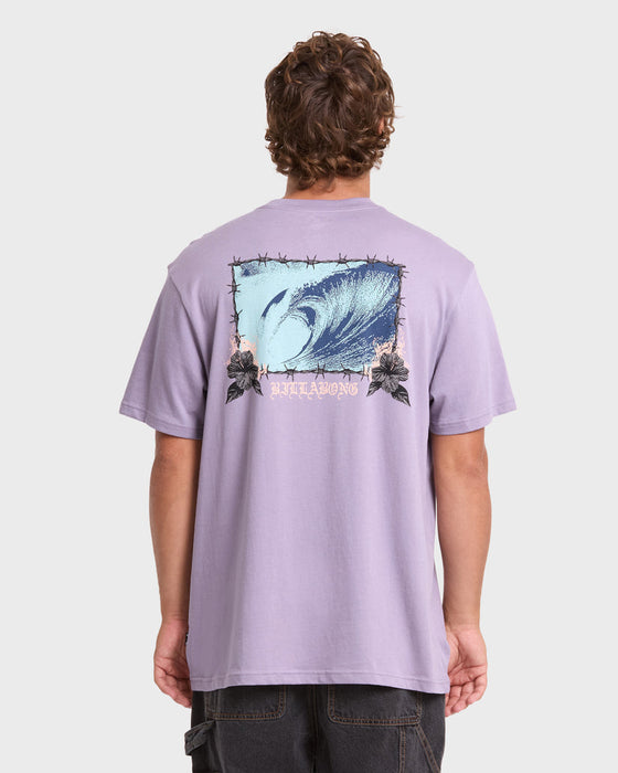 Billabong Tear Premium Tee-Purple Ash