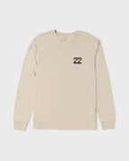 Billabong Crayon Wave Premium L/S Tee-Oatmeal
