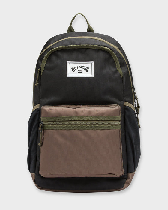 Billabong Scallop Backpack-Black/Green