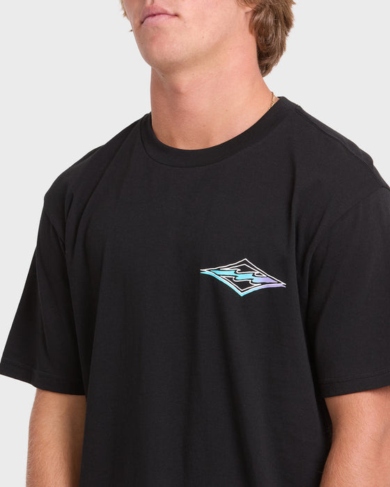 Billabong Crayon Wave Premium Tee-Black