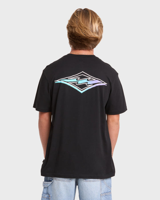 Billabong Crayon Wave Premium Tee-Black