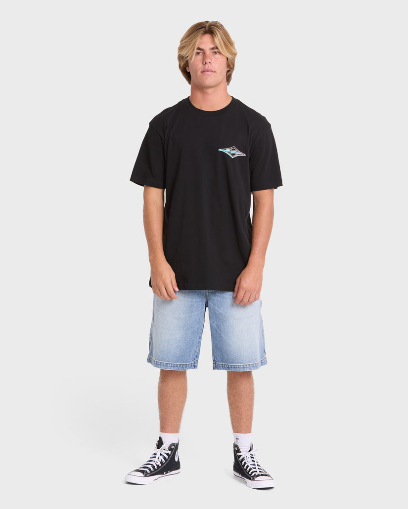 Billabong Crayon Wave Premium Tee-Black