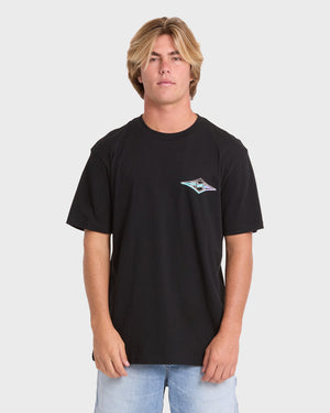 Billabong Crayon Wave Premium Tee-Black— Alternate View