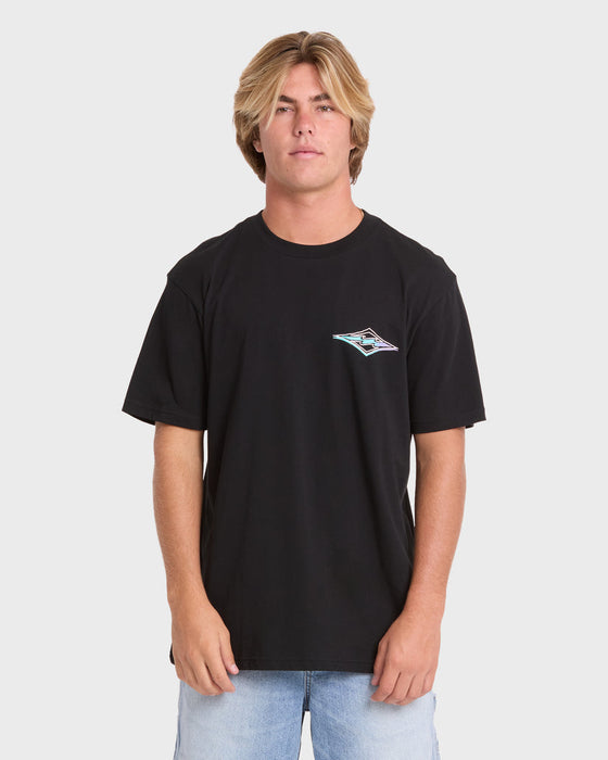 Billabong Crayon Wave Premium Tee-Black