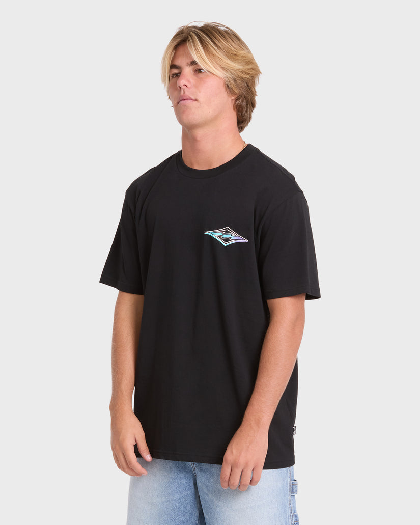 Billabong Crayon Wave Premium Tee-Black