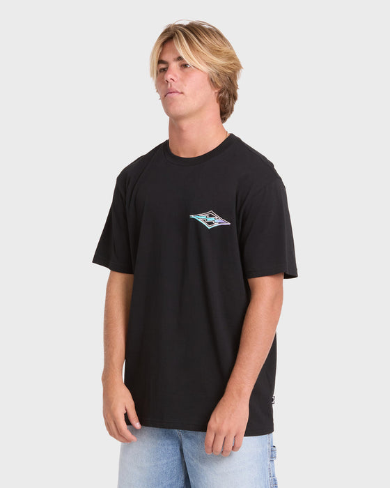 Billabong Crayon Wave Premium Tee-Black