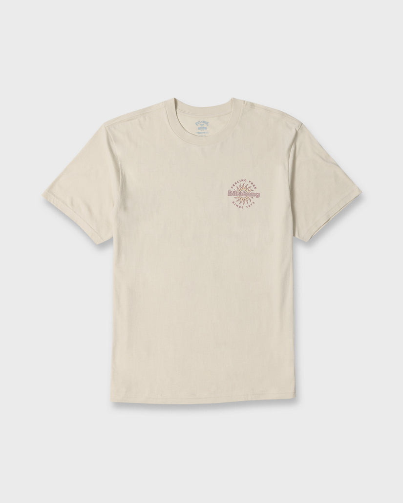 Billabong Single Fin Premium Tee-Oatmeal