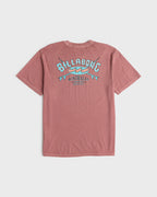 Billabong Heritage Arch WW Premium Tee-Red Dahlia