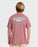 Billabong Heritage Arch WW Premium Tee-Red Dahlia