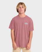 Billabong Heritage Arch WW Premium Tee-Red Dahlia