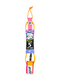 Catch Surf Beater Pro Comp 5' Leash-Orange/Pink