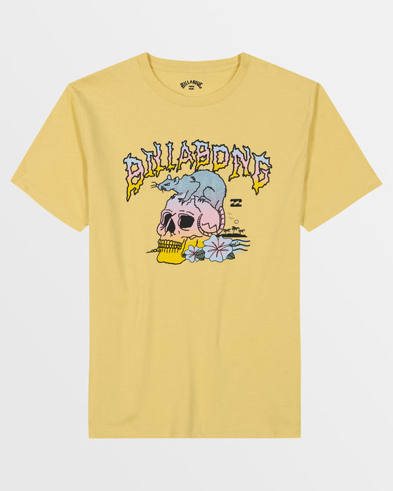 Billabong Little Boys' Rat Skull Tee-Papaya