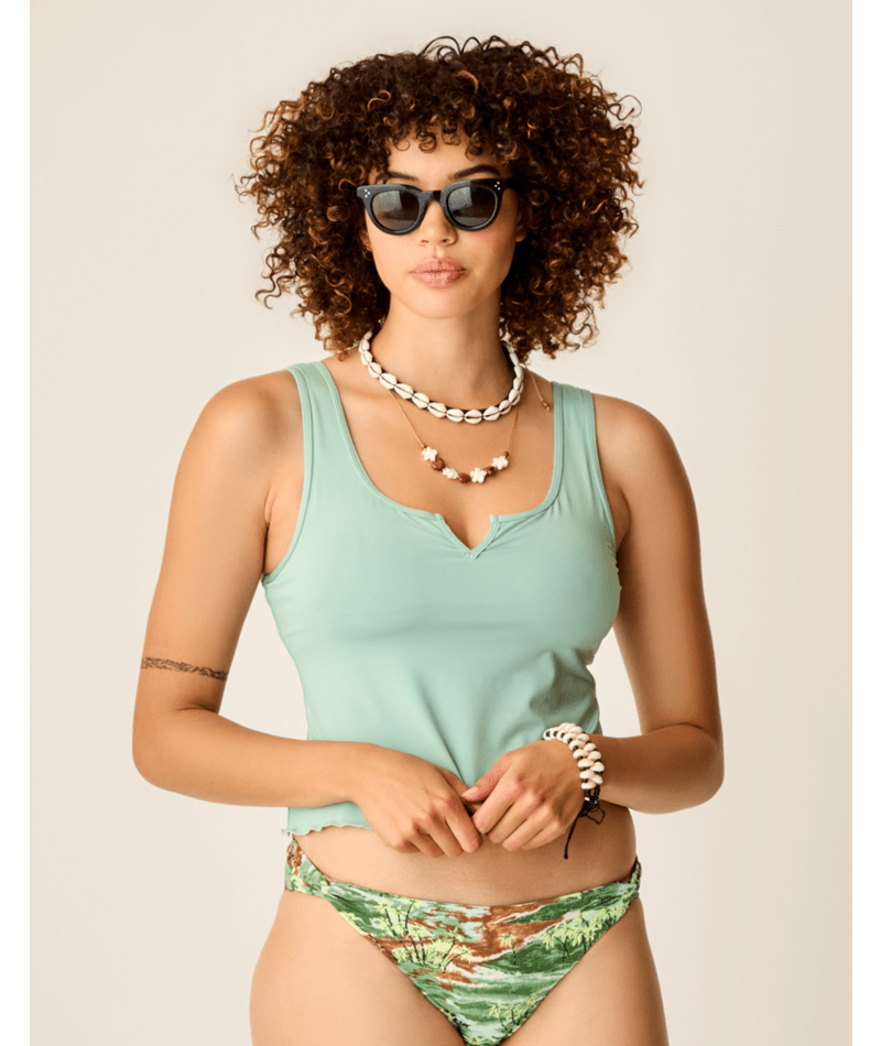 Carve Designs Vida Notchneckini Top-Haze