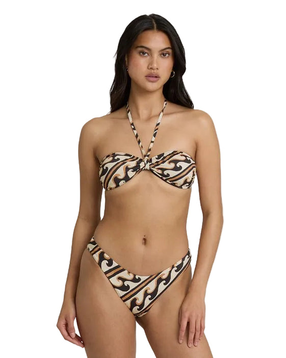 Billabong Dark Wave Halter Top-Black Pebble