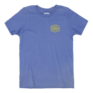REAL Youth Shred Supply Tee-Columbia Blue— Alternate View