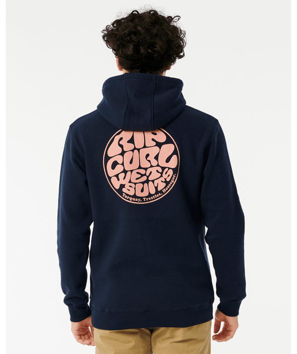Rip Curl Wetsuit Icon Hooded Sweatshirt-Dark Navy