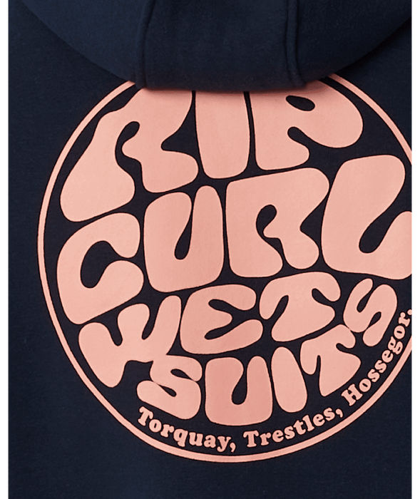 Rip Curl Wetsuit Icon Hooded Sweatshirt-Dark Navy
