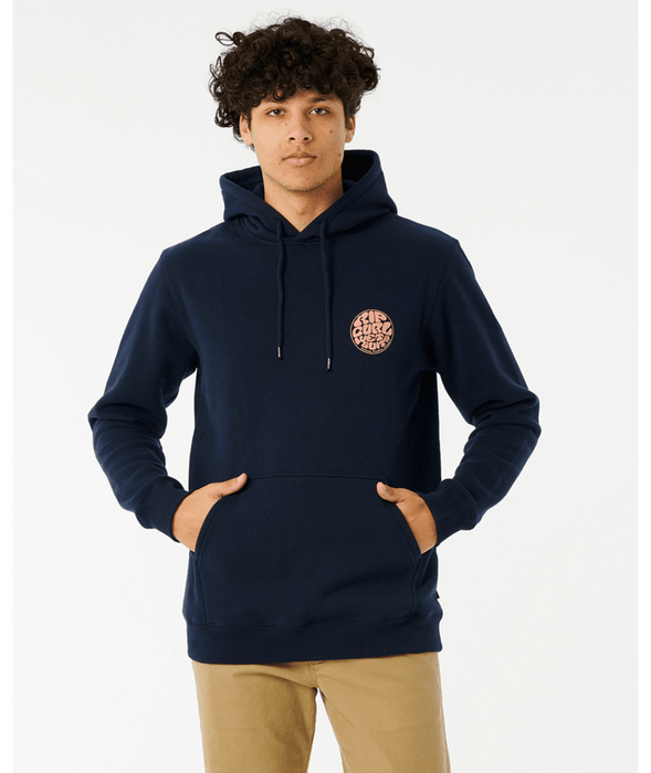 Rip Curl Wetsuit Icon Hooded Sweatshirt-Dark Navy