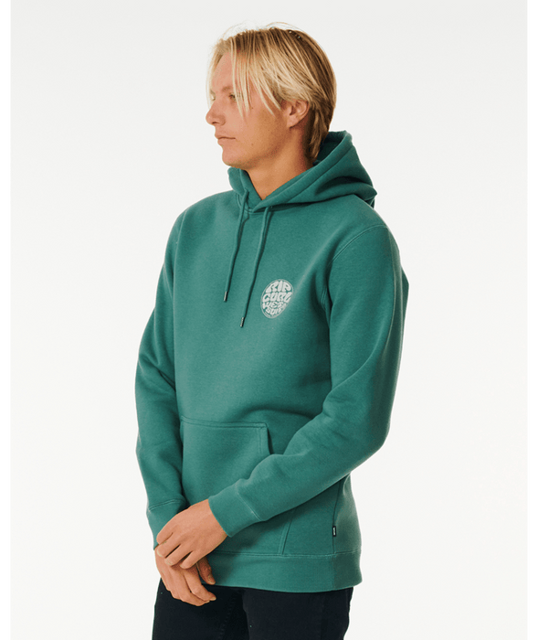 Rip Curl Wetsuit Icon Hooded Sweatshirt-Washed Green