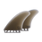 Captain Fin Christenson Futures Twin Fin Set-Smoke