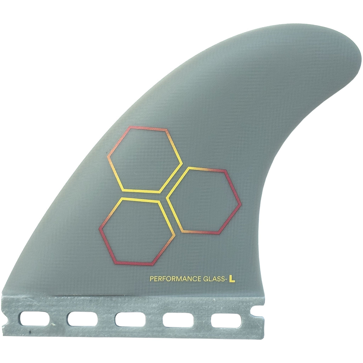 Channel Islands Upright Single Tab PG Tri Fin Set-Grey-Large