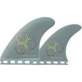 Channel Islands Upright Single Tab PG Tri/Quad Fin Set-Grey-Medium