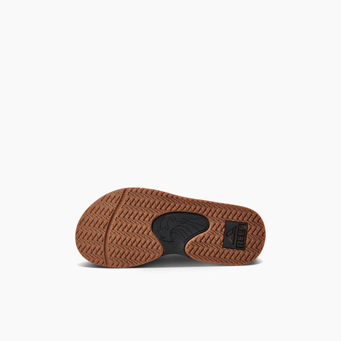 REEF Kids Fanning Sandal-Black/Silver