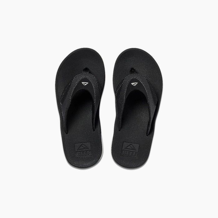 REEF Kids Fanning Sandal-Black/Silver