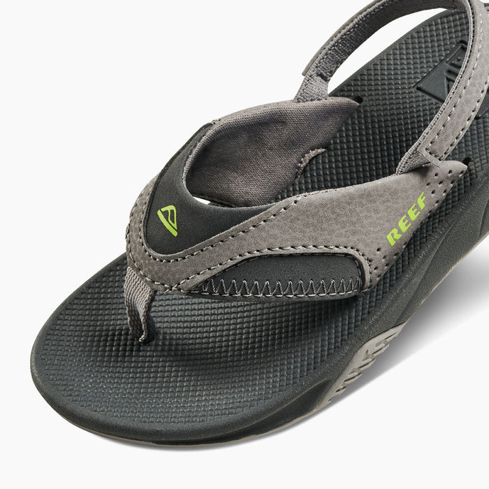 REEF Little Fanning Sandal-Grey/Volt