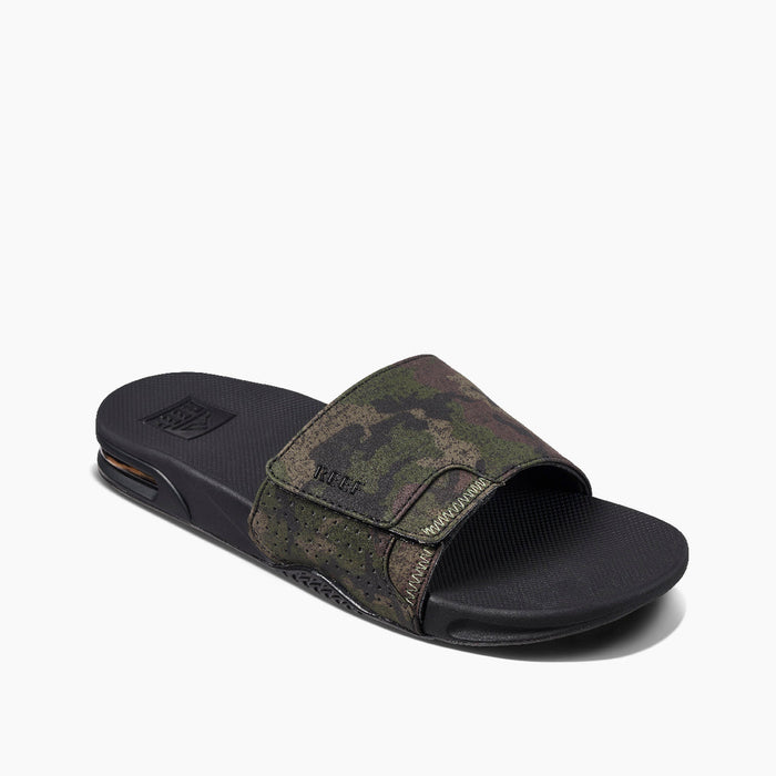 Reef Fanning Slide Sandal-Olive Camo