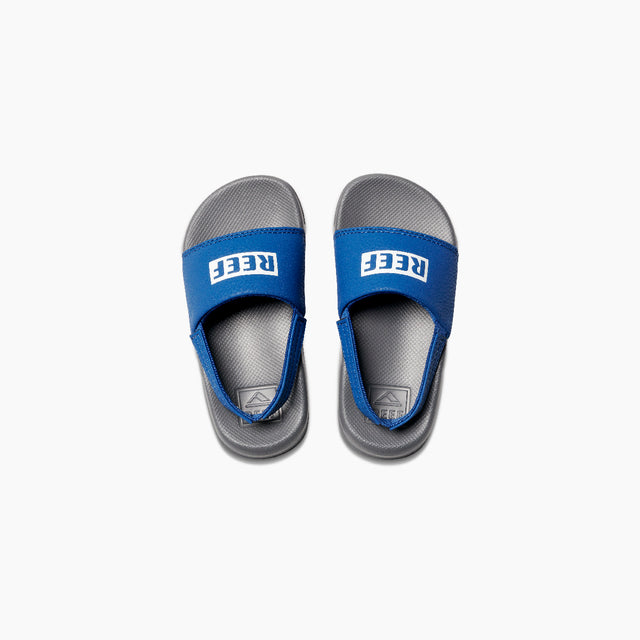 REEF Little One Slide Sandal-REEF Grey/Blue