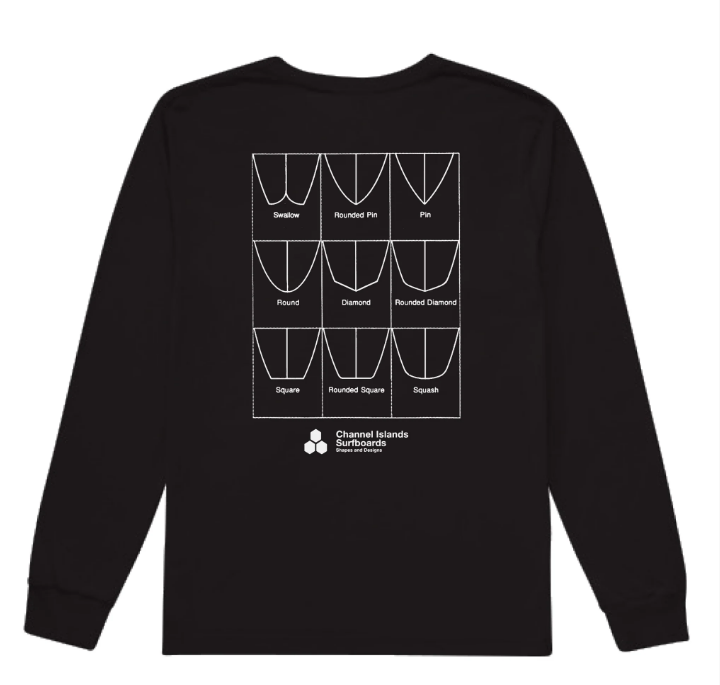 Channel Islands Tailz L/S Tee-Black