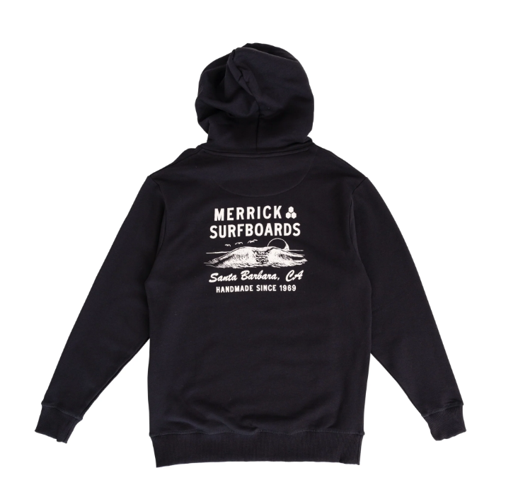 Channel Islands Merrick Wave Hooded Sweatshirt-Black