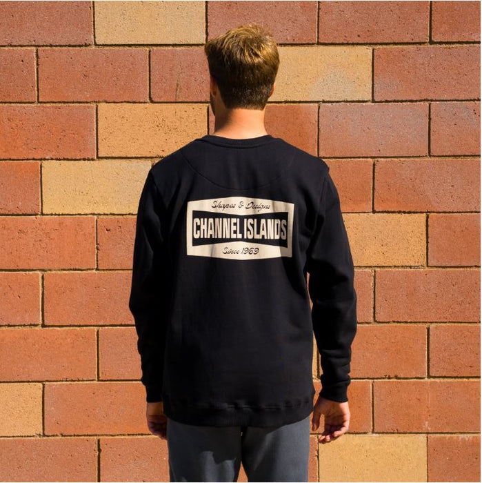 Channel Islands Shapes and Designs Crew Sweatshirt-Black