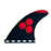 Channel Islands Tech 1 Tri Fin Set-Red-Small