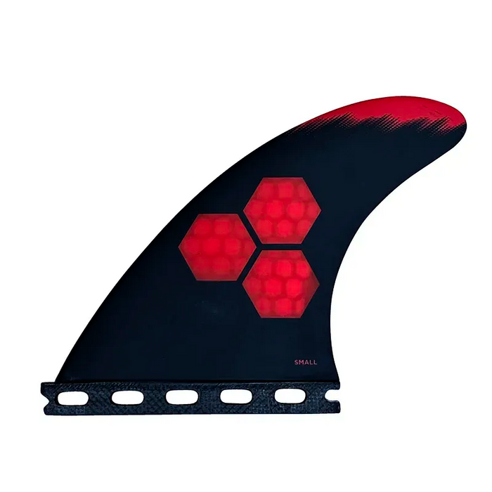 Channel Islands Tech 1 Tri Fin Set-Red-Small