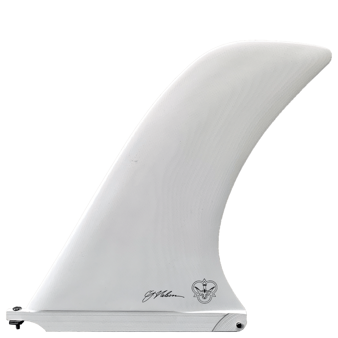 Flying Diamonds Noserider Volan Single Fin-White