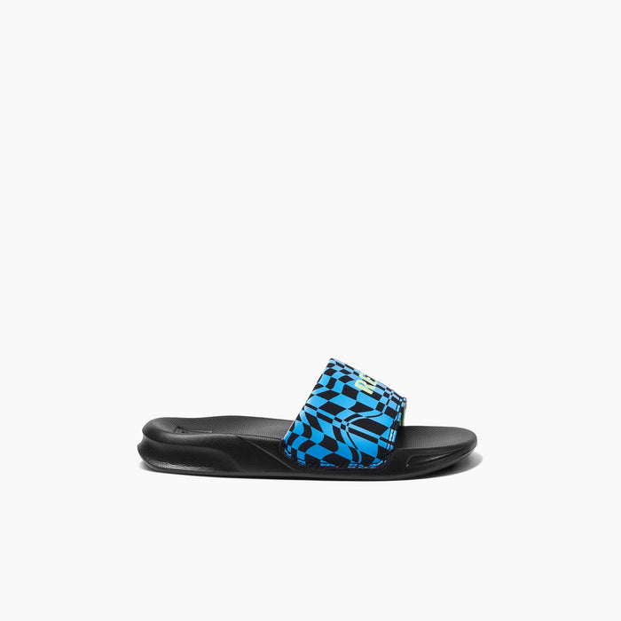 REEF Kids One Slide Sandal-Swell Checkers