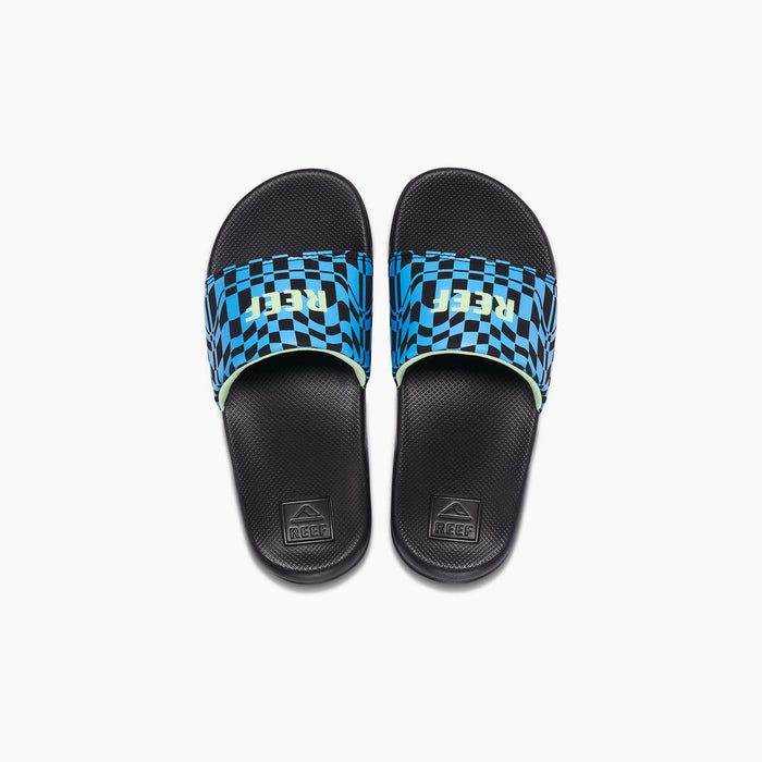REEF Kids One Slide Sandal-Swell Checkers